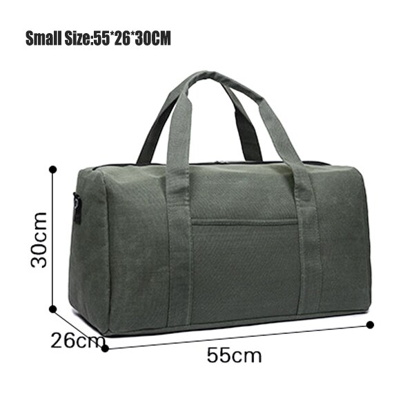 Outdoor Waterproof Top Canvas Sports Gym Bags Men Women Fitness Training Travel Handbag Multifunction Shoulder Duffel Bag: Small Green