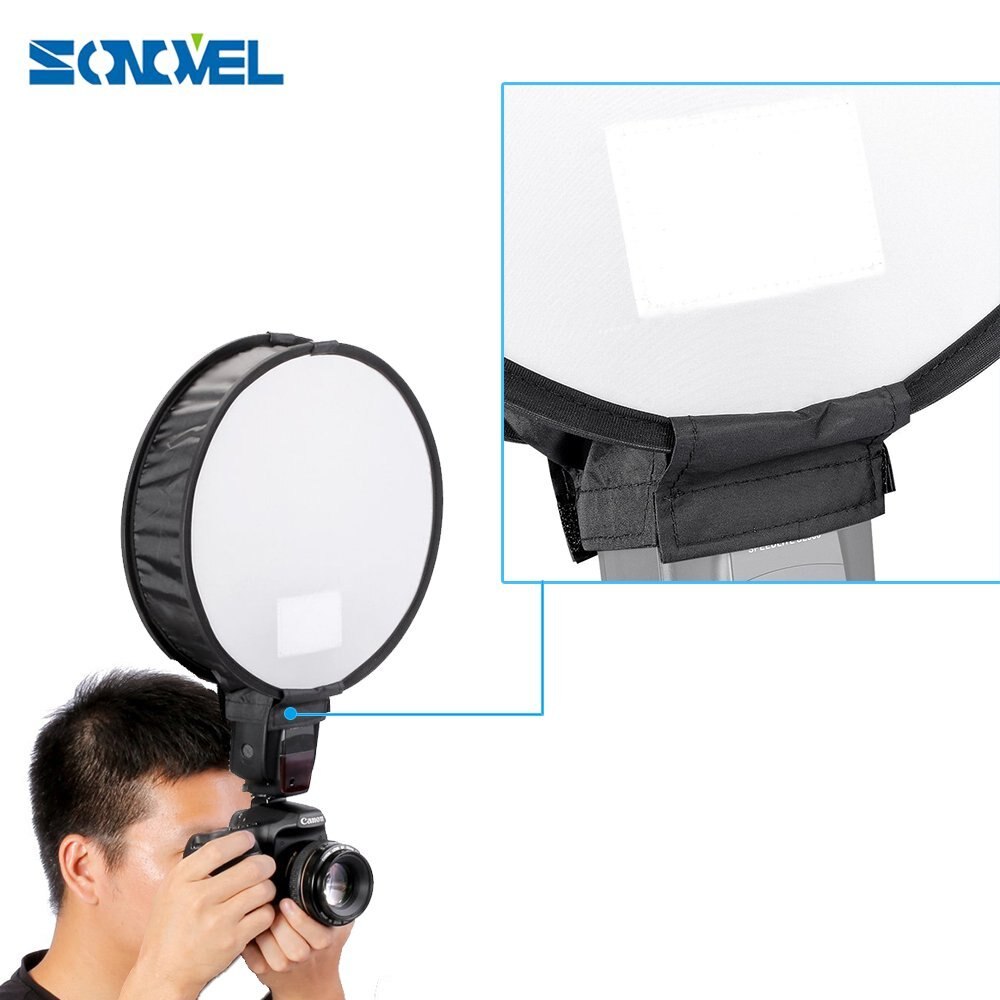 30cm Round White Balance Softbox Diffuser Flash unit for Nikon SB-910 SB-900 SB-800 SB-700 SB-600 SB-28 SB-26