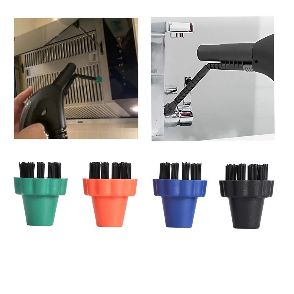 Accesorios de cepillo redondo pequeño para Limpiador de vapor, piezas de repuesto para Karcher SV7 SV1802 SV1902/ 2.860-231,0, 4 unids/set por juego