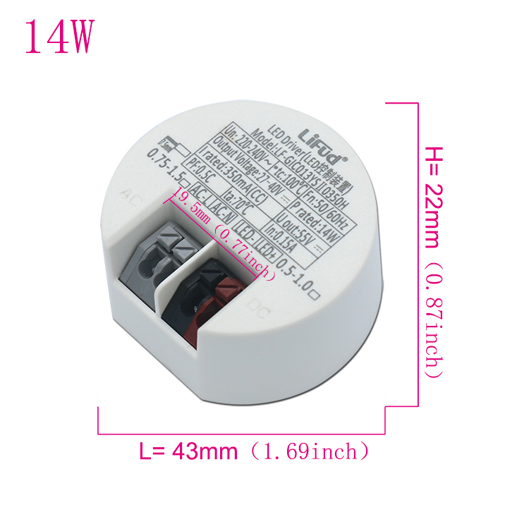 Pilote LED 40W 30W 20W 18W 14W 12W 10W DC33-40V, alimentation de plafond, transformateurs d'éclairage AC220-240V, projecteur LED à monter soi-même: Bleu