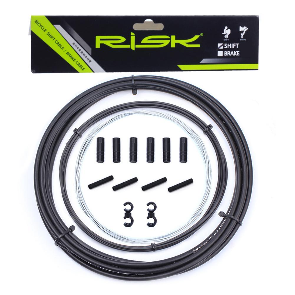Bike Shift Cable Durable Bicycle Brake Shift Wire Kit Gearshift Cable For Mountain Road Bicycle: Black