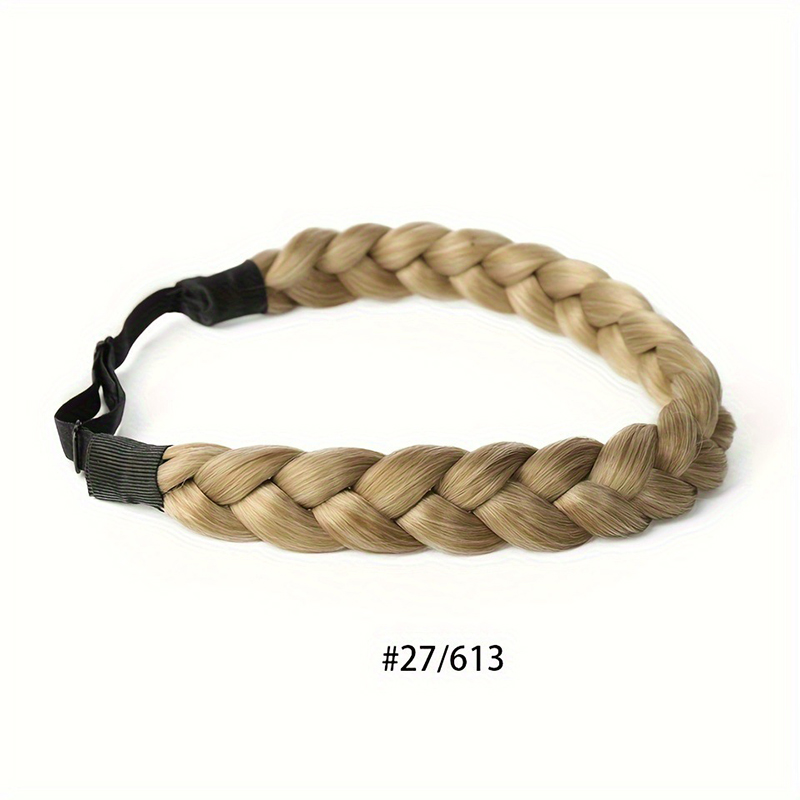 Falskt hår, hårbånd, håndlaget fiskebensflette til kvinner, flettet hår, pannebånd, flettet hårbånd: #6
