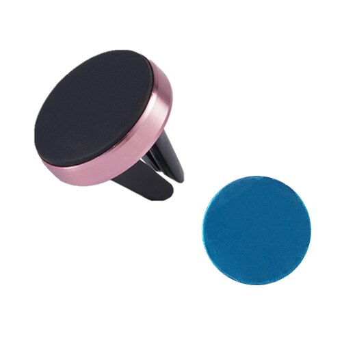 Vbnbv metalen magnetische telefoonhouder in auto gps ventilatierooster montage magneetstandaard auto telefoonhouder standaard voor universele mobiele smartphone: Roségoud
