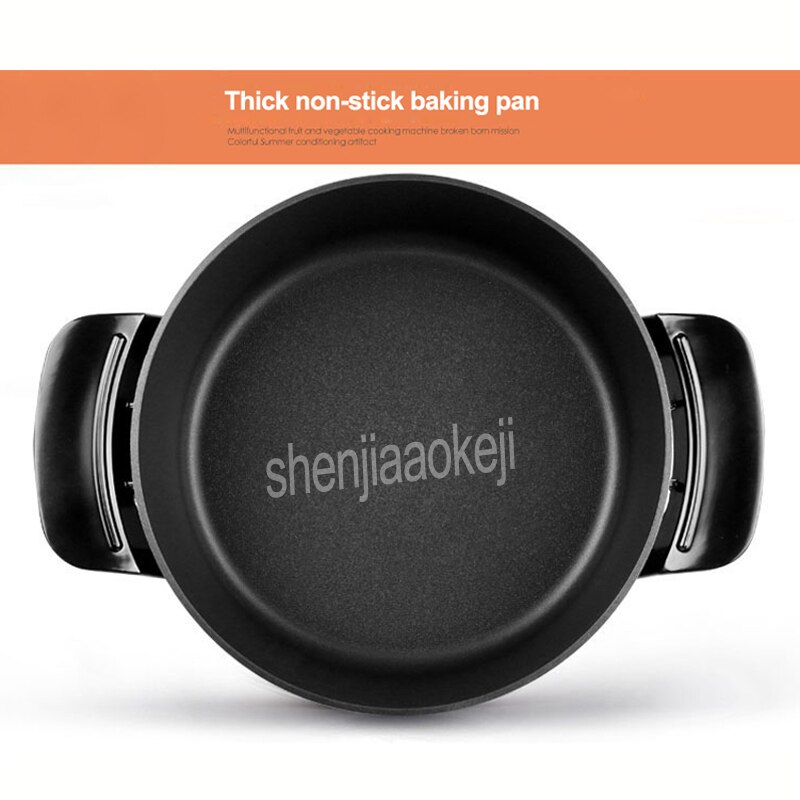 5L Electric cooker Non-stick pan Electric wok frying pan Multi-function for pot noodle frying stew steam cooker 220v 1600W