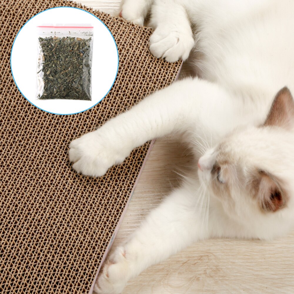 Corrugated Cat Scratch Board Pad Grinding Nails Interactive Protecting Furniture Cat Toy Large Size Cat Scratcher Toy Cardboard