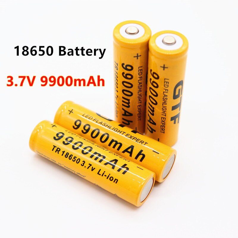 100% 18650 3.7V 9800Mah Oplaadbare Batterij Voor Zaklamp Zaklamp Koplamp Li-Ion Oplaadbare Batterij
