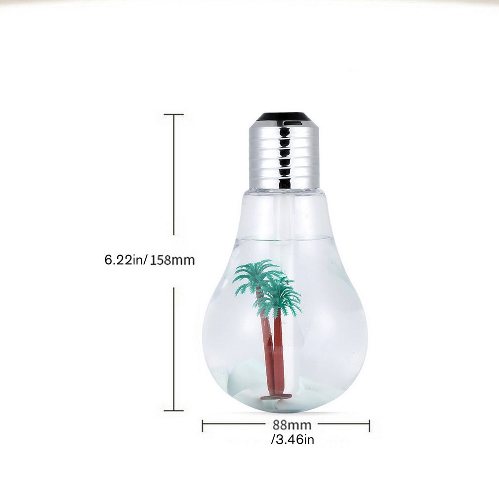 Polttimo kostutin 400ml usb ilmankostutin värikäs led yölamppu eteerinen öljy diffuusori kotitoimistoon