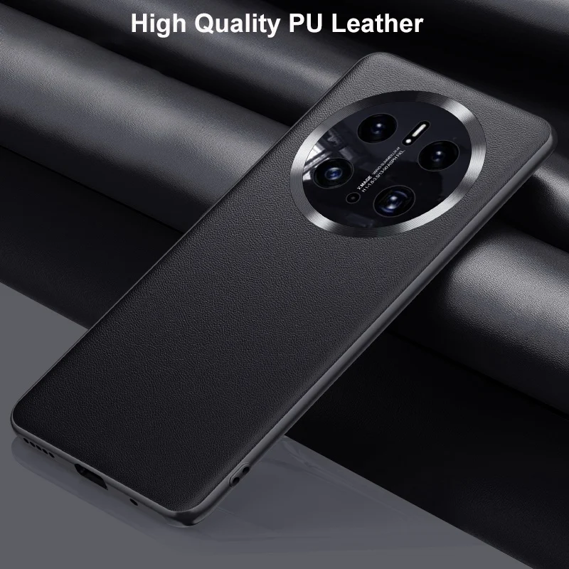 Luksusowe etui ze skóry pu do huawei mate 50 pro, matowa silikonowa obudowa ochronna na telefon huawei mate 50 pro mate 50
