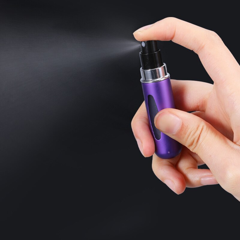 5ml Parfüm Zerstäuber Tragbare Flüssigkeit Container Für Kosmetik Mini Aluminium Spray Alcochol Leere Flasche Nachfüllbar Für Reisen