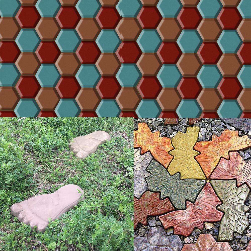 Diy bestratingsmal tuinpad maker mal herbruikbare beton cement diy plastic baksteen mal oprit stenen pad mal patio maker