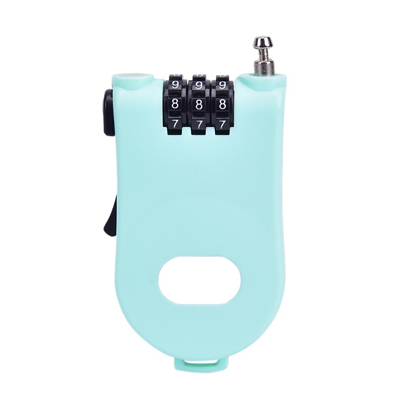 Anti Theft Security Code Password Long Roller Pram 3 Digit Bicycle Parts Bike Mini Cable Lock Padlock Rope Ski Extendable Wire: GN