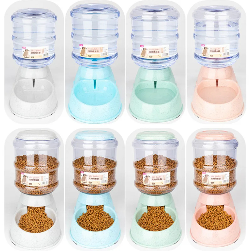 Cuencos alimentadores para mascotas de gran capacidad, cuenco de comida para perros pequeños, dispensador automático de agua, cuencos para gatos, cuencos de alimentación para mascotas, cuenco de agua para beber