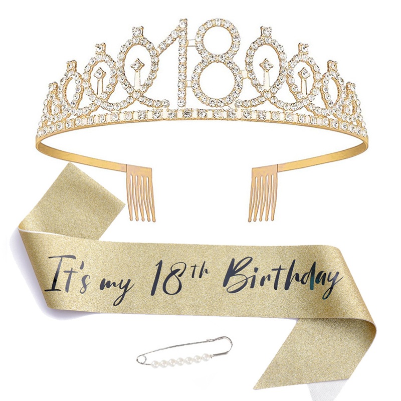 18e verjaardagsfeestje decoratie thema voor evenement benodigdheden taart toppers hangende banner servies set borden kopjes servetten tafelkleed