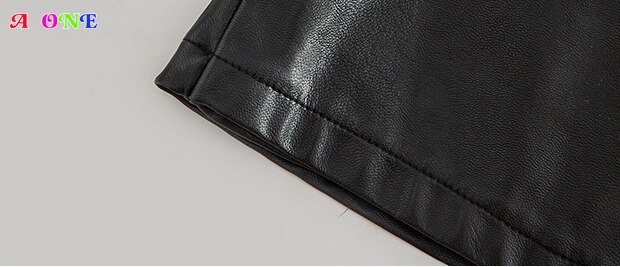 Falda de cuero para niña, falda de PU para niña pequeña, bolsa de aire exterior, Falda corta de cuero a la cadera de 2 a 14 años, para primavera y otoño