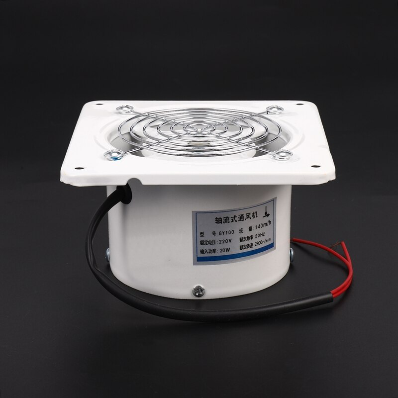 4 Inch 20W 220V Ventilating Exhaust Extractor Fan Window Wall Kitchen Toilet Bathroom Duct Booster Blower Air Clean Cooling Vent