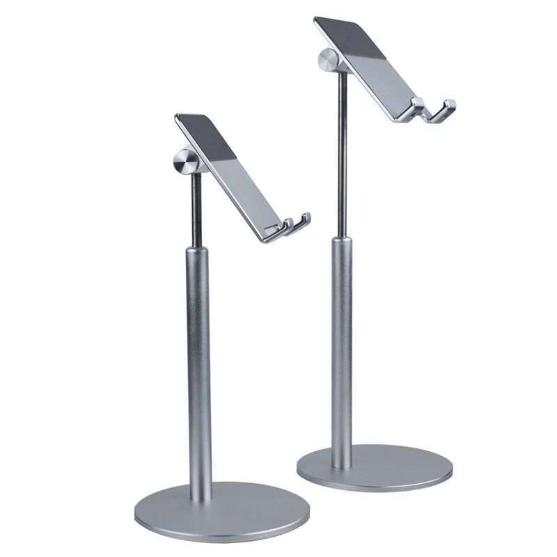 Cell Phone Stand Tablet Holder Stand Aluminum Height Angle Adjustable Desktop Cell Phone Stand for iPhone iPad Kindle