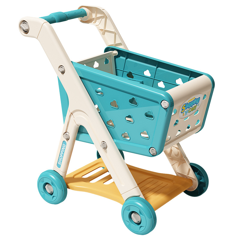 Chariot de courses jouet bébé petit chariot enfants jouer maison fruits coupe musique cuisine supermarché hommes et filles jouets d'éducation précoce
