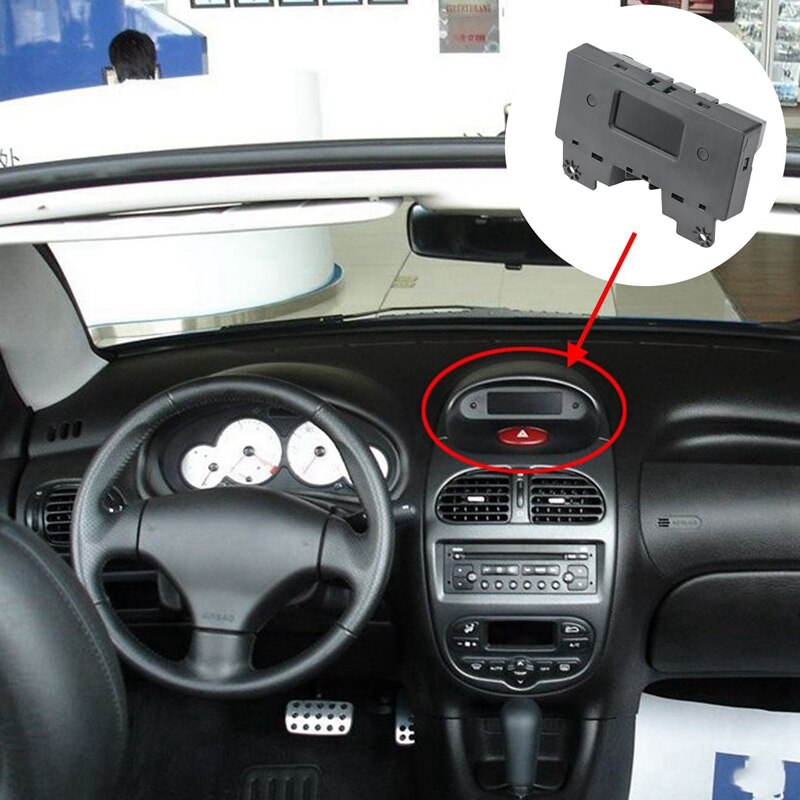 Auto Instrument &amp; Dashboard Panel Elektronische Tijd Klok Voor Peugeot 206 Citroen C2 6155CN