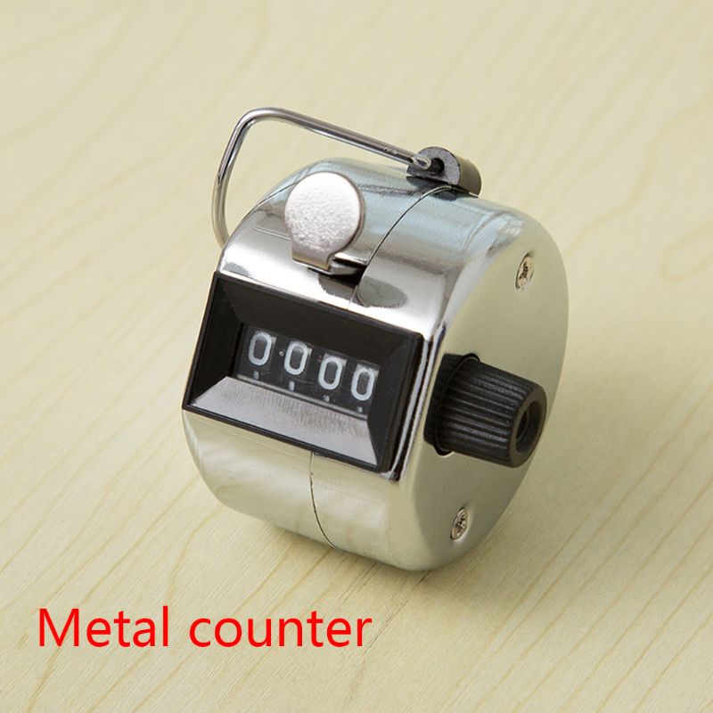 4 Digit Number Mini Hand Held Tally Counter Digital Counting Max. 9999 Counter B95B