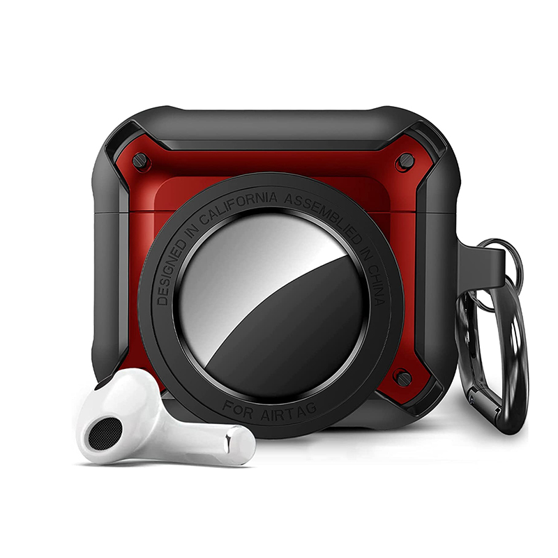 2 en 1 Airtag sans fil Bluetooth écouteur étui pour Airpods Pro Armor caméra 3D casque boîte de chargement couverture pour Airpods 1/2/3