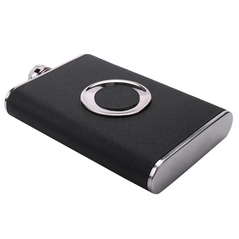 Stainless Steel 8 oz Hip Flask Built-in Collapsible 2 Oz Shot Glass Flask Funnel - Everything You Need to Pour Shots on the Go