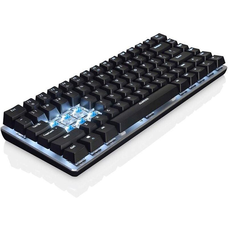 AJAZZ AK33 clavier de jeu filaire LED rétro-éclairé 82 touches clavier mécanique USB