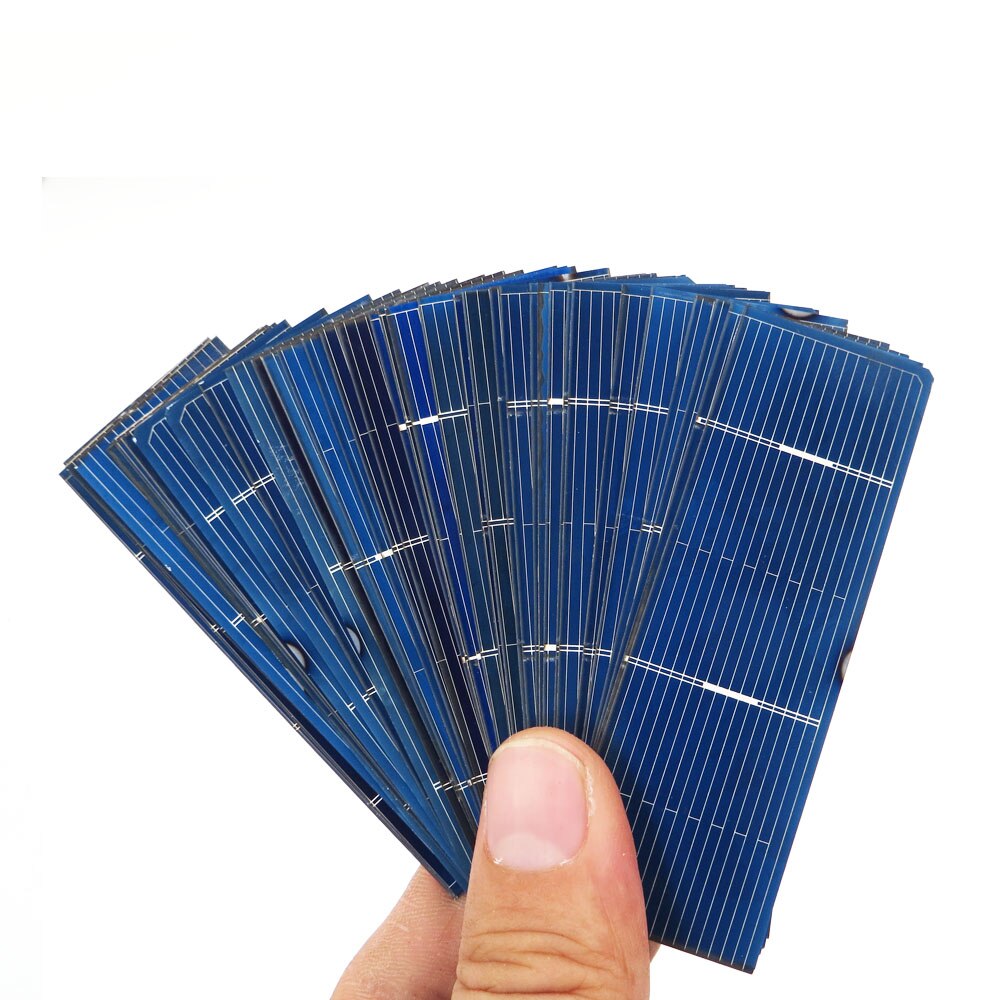 50pcs x Solar Panel Painel Cells DIY Charger Polycrystalline Silicon Sunpower Solar Bord 78*26mm 0.5V 0.37W