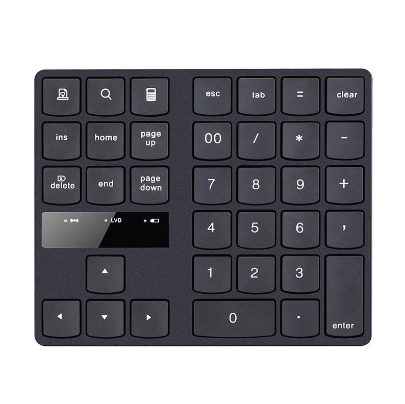 2.4g Wireless Keyboard Charging 35-key USB Multimedia Black Keypad For iphone Android