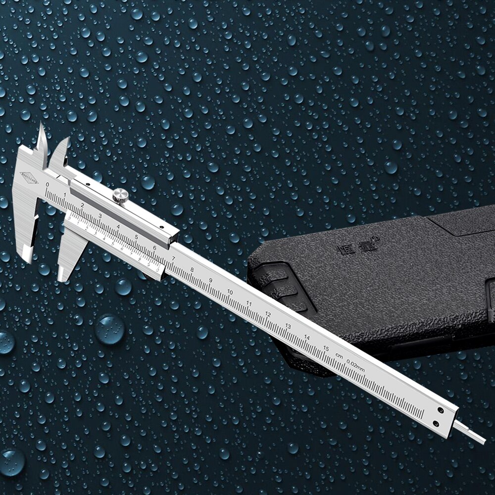 High Precision Stainless Steel Vernier Caliper 0-150mm 6" 0.02mm Caliper Measuring Instrument Construction Measuring Tool
