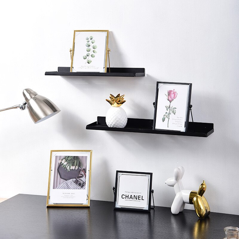 Nordic Geometric Metal Photo Frame Gold Glass Photo Frame Wedding Party Christmas Pictures Stand Holder Artist Home Decoration