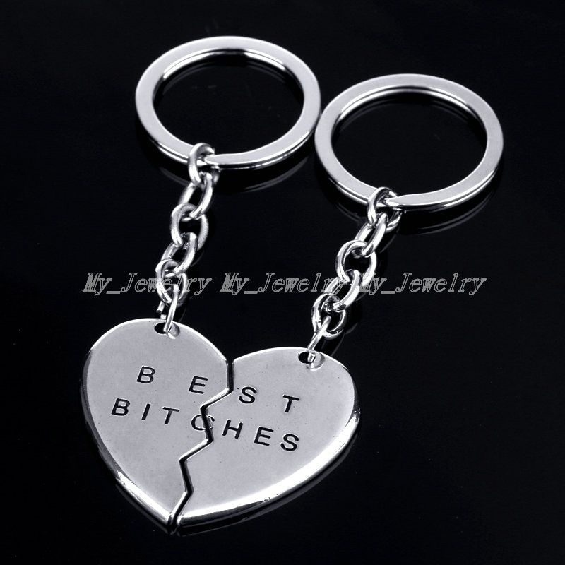 2 stuks sleutelhangers Puzzel Vriendschap Jigsaw Charm Hanger Sleutelhangers Beste Vriend Sleutelhangers BFF Sieraden Vrouwen Accessoires