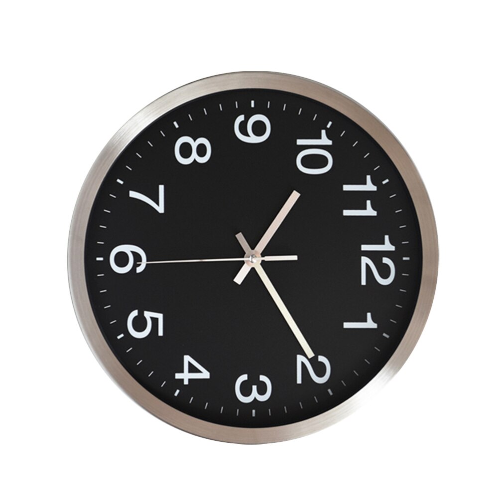 1Pc Electronic Wall Clock Retro Wall Hanging Clock LED Wall Clock for Home Store Without Battery (White)