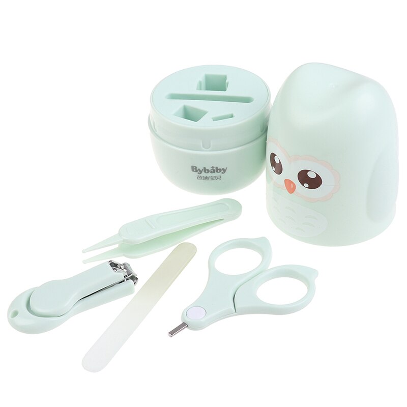 Animal Owl Shape Baby Nail Trimmer Set Nail Care Kit Kid Safe Portable Nail Scissors File Tweezer