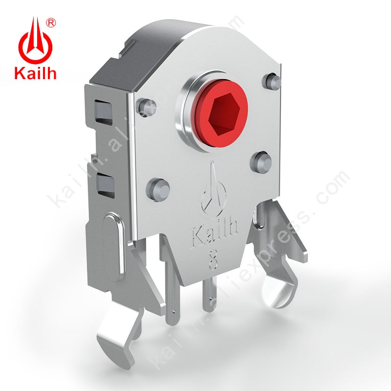 Kailh 7/8/9/10/11/12mm Rotary Mouse Scroll Wheel Encoder 1.74 mm hole 20-40g force for PC Mouse alps encoder 800,000 life cycles