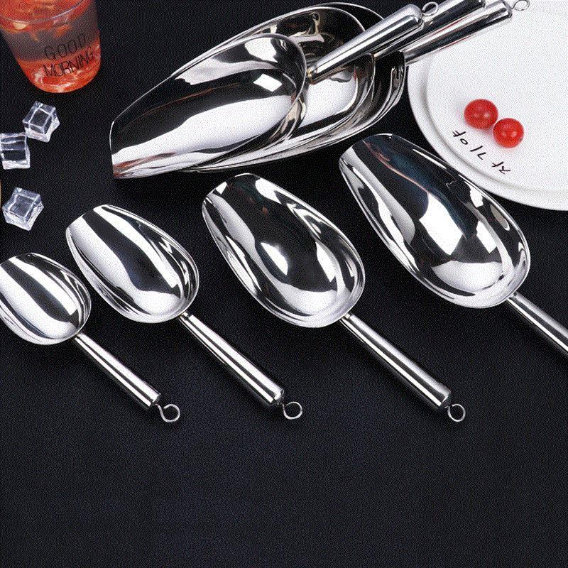 Stainless Steel Ice Scraper Food Candy Bar Scoops Shovel Kitchen Gadgets And Accessories Ice Shovel Ice Flour Utility Scoop
