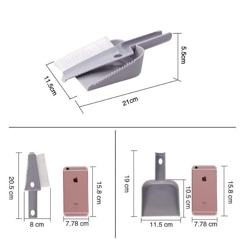 Plastic Mini Broom And Dustpan Desktop Sweep Cleaning Brush Dustpan And Brush For Cleaning Table Window Keyboard Kitchen