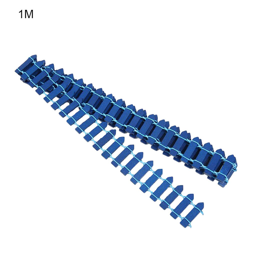 Mini petite barrière barrière en bois artisanat clôture fleur plante en pot paysage décor accessoires Miniature Terrarium bricolage Kit de jardin: 09 1mx5cm