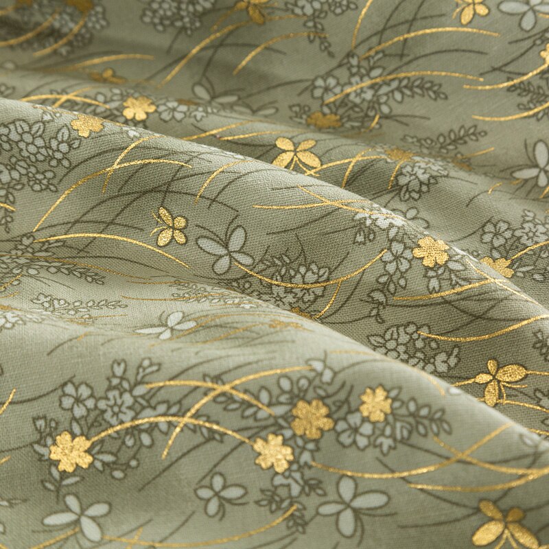 Japoński druku tkaniny bawełniane Kimono tkanina do Diy żuraw materiał patchworkowy TJ1023