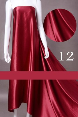 16 momme multicolor ren silke satin stof charmeuse silke stof: 12 vin