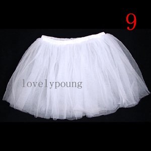 Goedkope tutu rok, meisjes rok in promotionele prijs, meisjes petticoat: white