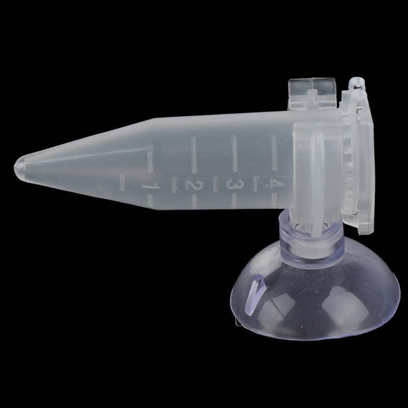 Automatisk fiskefoder tilspidset akvarium orm fodring foder tragt kop fisk mad foder værktøj akvarium feeder med sugekop