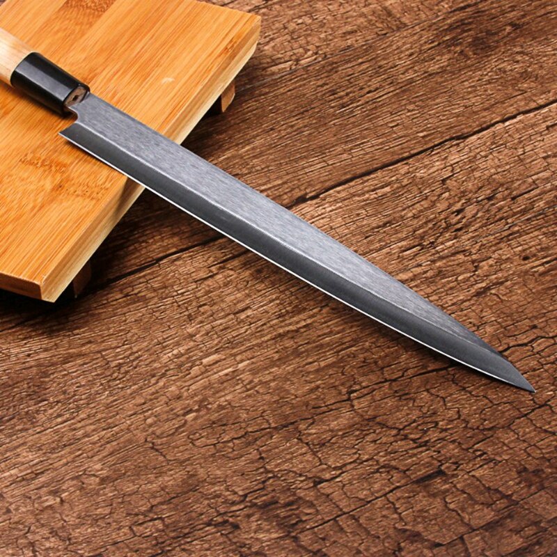 Kokskniv japansk laks sushi knive rustfrit stål sashimi køkkenkniv rå fiskfilet lag cooki kniv  #3