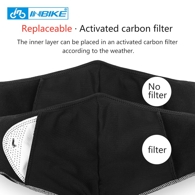 INBIKE Winter Cycling Face Mask Bicycle Cap Ski Bike Scarf Face Thermal Fleece Snowboard Shield Hat Motorcycle Warm Headwear X-5