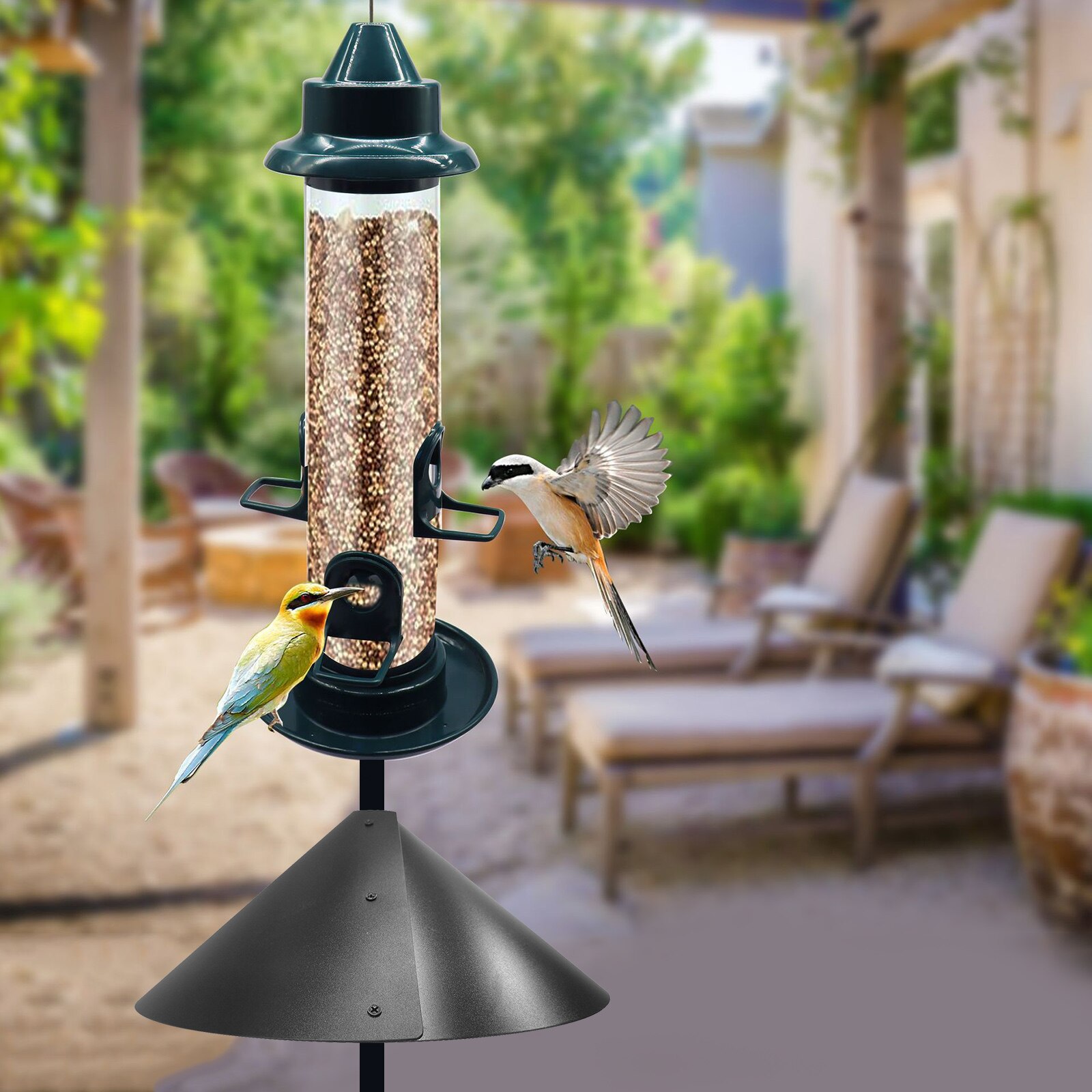Universal Squirrel Baffle Guard Protect Bird Feeder Protection Outdoor Yard Garden Decor