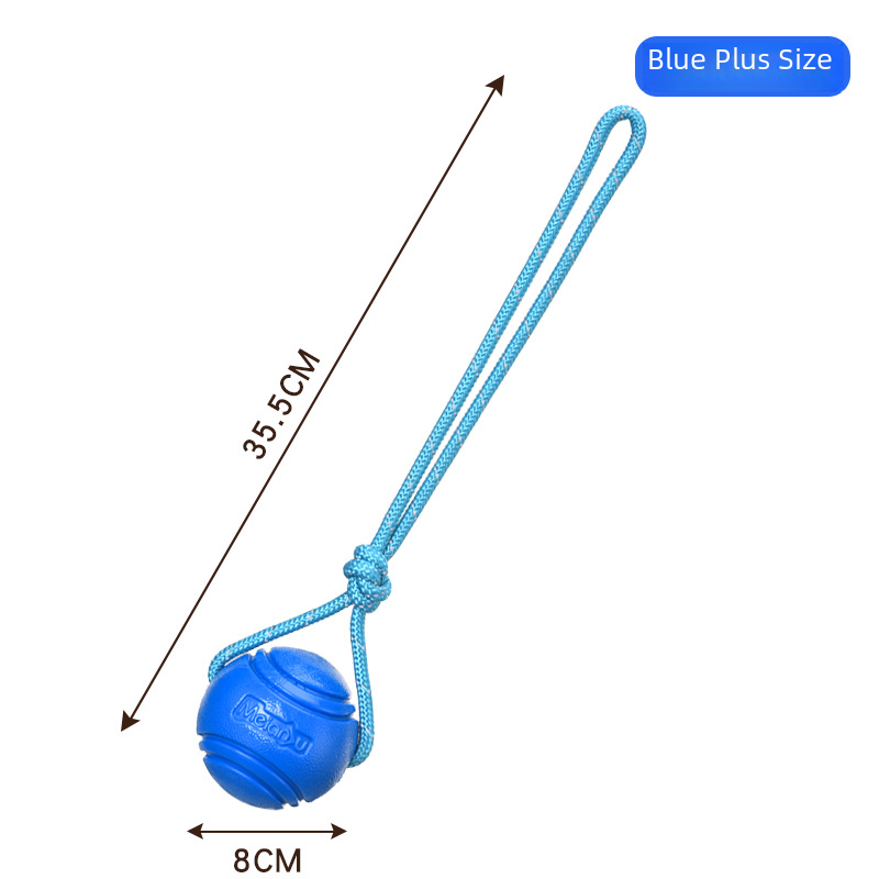 Dog Toy Ball Elastic Bite Resistant Solid Large Medium Small Dogs Boredom Buster Tpr Ball Pet Training Pet Toy Bite: Burgundy