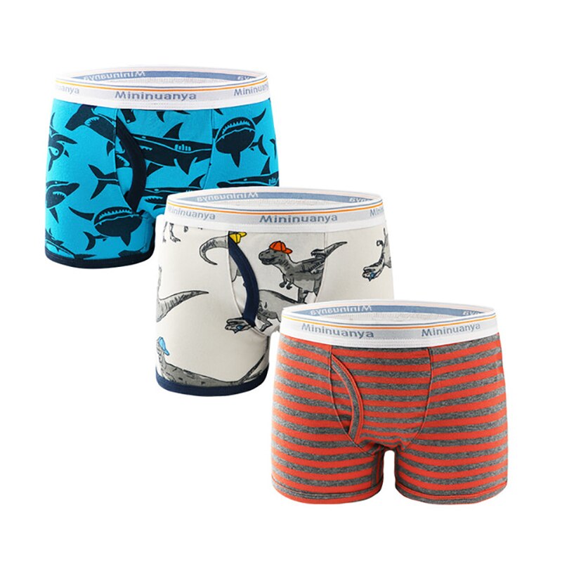 3 stk/parti børn drenge undertøj trusser bomuld teenage baby dreng boxershorts shorts børn underbukser småbørn trusser