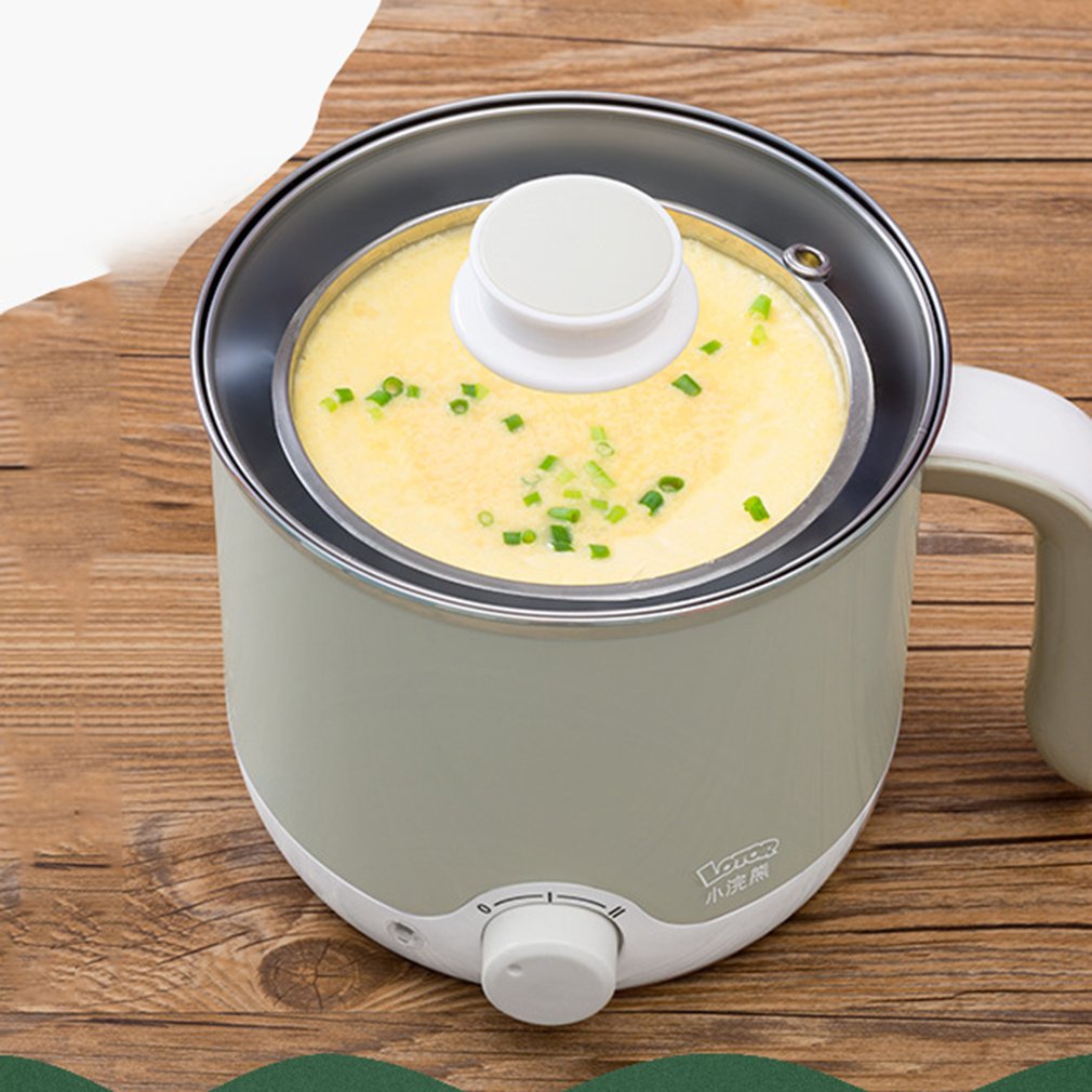 70C Slaapzaal Thuis Elektrische Stoomkoker Frituren Fornuis Multifunctionele Koken 600W Non-stick Stoomboot