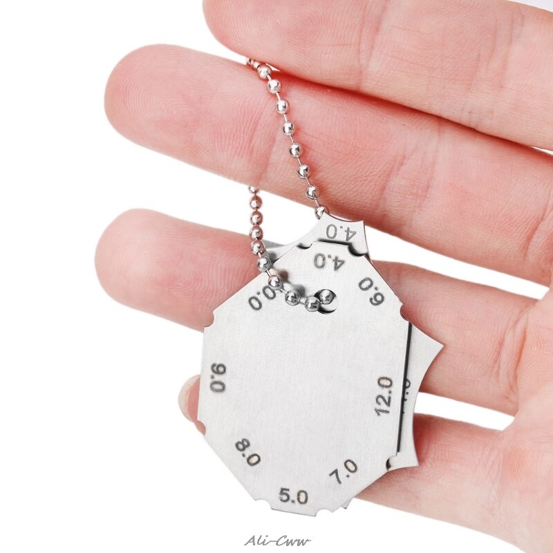 2 Pcs Welding Tools Stainless Steel Welding Gauge Inspection Weld Ulnare Ruler