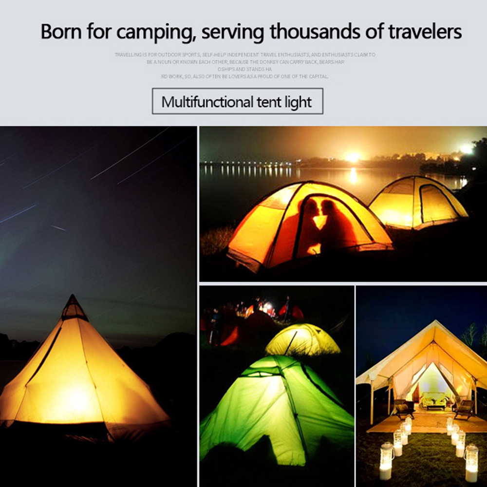 LED Camping Lichter draussen Zelte Lampen mit Magnet Basis Tragbare Hängeleuchte Batterie Lampe Notfall Laterne Camping Liefert