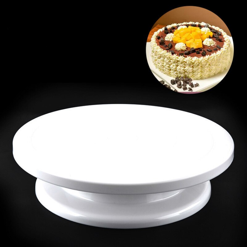 Bakken Hulpmiddel Cake Draaitafel Kan Handmatig Draaien De Ronde Plastic Taart Draaitafel Diy Montage Draaitafel Desserts